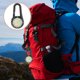 thumbnail image 5 of Reloj de cuarzo con clip, luz nocturna, aleación, unisex, con hebilla para mochila, correa, negro con esfera blanca, para médicos, enfermeras y alpinistas (negro), 5 of 8