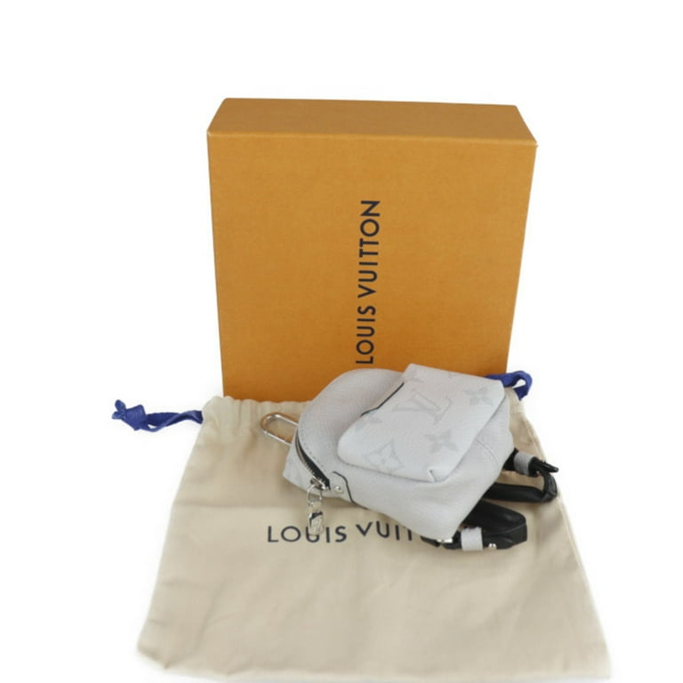 Authenticated Used LOUIS VUITTON Louis Vuitton Bijou Sac Neo Discovery  Taigarama Keychain M69318 Taiga PVC Antarctica Bag Charm Mini Rucksack  Backpack 