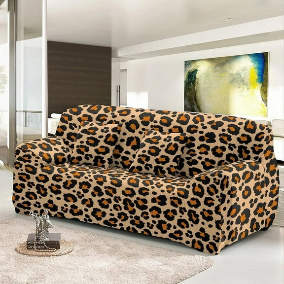 Fashion Leopard Stretch Combination L Shape Sofa Cover 1/2/3/4 Seats Universal Elastic Corner Slipcover Case For Living Room