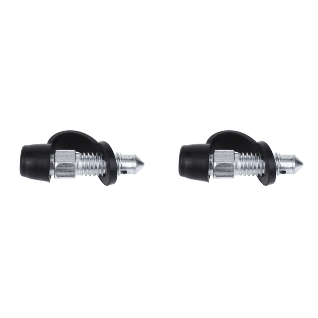 Bomba Freno para Motocicleta Y Coche Pinza Tornillo Purga Pezón (6x1mm Plateado)