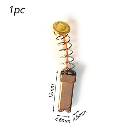 

1/2Pcs New Rotary Tool High quality 4.6*4.6*12mm Motors Spare Parts Electric Grinder Replacement Mini Drill Generic Carbon Brushes 1PC