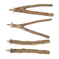 thumbnail image 4 of Juego de soporte para percha de pájaros, jaula de madera natural, soporte para percha para loros para trepar y jugar, 4 of 14