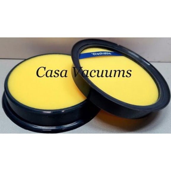 2 Eureka DCF25 (DCF-25) fits SuctionSeal, AirSpeed, MyVac, Endeavor, Brushroll Clean Pet - 2 Washable Pre Filters, part 67600