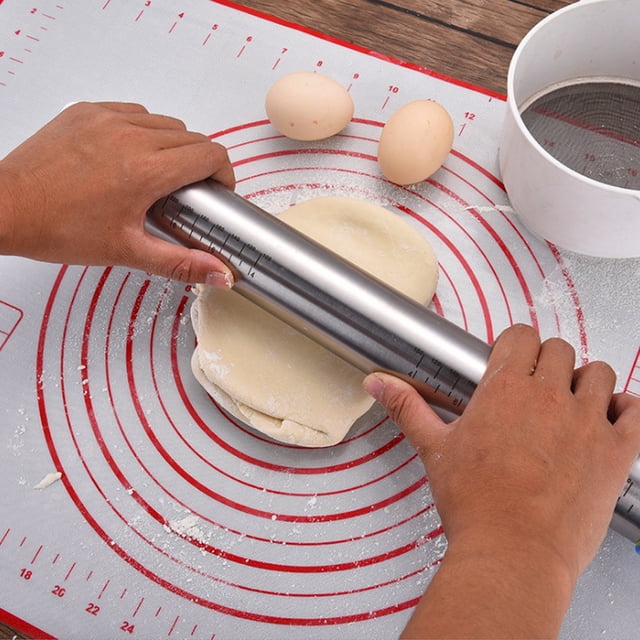 Rolling Pin Pad, Baking Mat, Food-grade Silicone Durable High-quality Restaurant Office For Kitchen Home Red