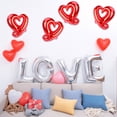 thumbnail image 5 of YIMWNYI 18 Inch Heart-Shaped Aluminum Foil Balloons - Wedding and Valentine's Day Decorations, Durable and Lightweight Party Balloons, Set of 4, 5 of 5