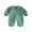 Green, variant on RUINIXCW Infant Girl Romper Puff Long Sleeve Solid Color Fall Jumpsuit