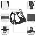 thumbnail image 3 of Vsdgher Dancing Dogs Pattern Dog Harness,No Pull Pet Harness with Soft Padded Handle,Adjustable Reflective Vest with 2 Buckles,4 Slide Buckles,S-XL Large, 3 of 5
