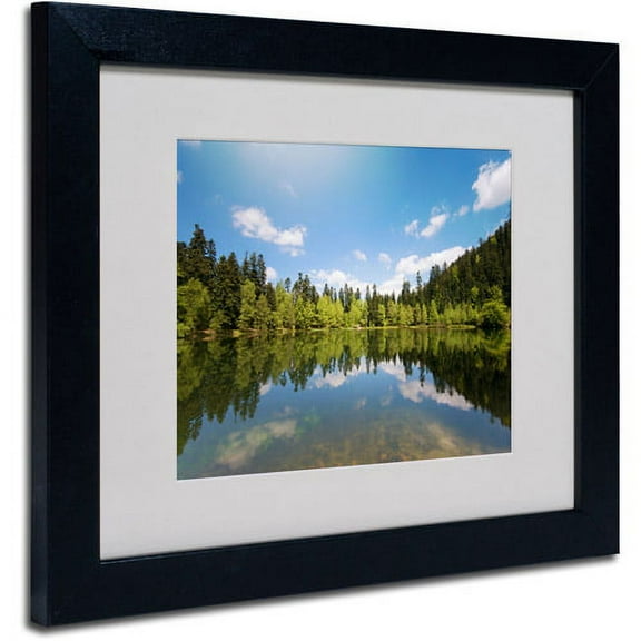 Trademark Fine Art "Lake Maix" Canvas Art by Philippe Sainte-Laudy, Black Frame