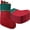 Red & Green, variant on 12/24/36/60/120 Pack Felt Red Green Christmas Stockings, 15 Inches Personalized Christmas Stockings, White Cuff with Gold Trim DIY Christmas Stockings for Family Holiday Christmas Party Decorations