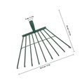 thumbnail image 2 of CATIEBYE Garden Rakes Heavy Duty Iron Green 1Set, 2 of 8