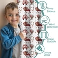 thumbnail image 3 of Blackout Kids Curtains,Red Christmas Car and Flower Pattern Childrens Insulated Curtains Set Of 2,Bedroom Essentials,Toddler Room Decor 42"x54", 3 of 5