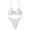 White, variant on Bikini Swimsuit Women Swimwear Push Up Bikini Set Thong Brazilian Bathing Suit Beach Wear V Neck Bikini,S