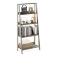 thumbnail image 3 of Furinno Ladder Bookcase Display Shelf, 5-Tier, French Oak, 3 of 6