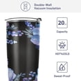 thumbnail image 4 of SKYSONIC Doodle Colorful Flower Pattern 12 oz Stainless Steel Insulated Mug, Double Vacuum Insulated Travel Mug with Lid and Straw, 4 of 7