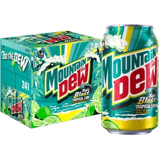 Mountain Dew Major Melon Zero Sugar Watermelon Citrus Soda, 12 oz
