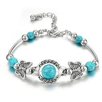Wentin Reduced Bracelets Jewelry Carved Women's Pendant Natural Turquoise Bracelet Bracelets