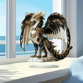 thumbnail image 2 of Acrylic Dragon Sculpture Statue Collectible Decorative Figurines,Home Office Bookshelf Desktop Decors Gift for Women Men, 2 of 8