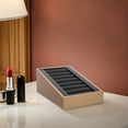 thumbnail image 1 of PAMINGONO Rings Organizer Tray For Retail Counter Organize Rings Wooden Pu Coffee 1Set, 1 of 6