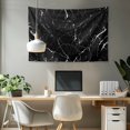 thumbnail image 2 of SEANATIVE Black Marble Wall Tapestry Mini Tapestry for Bedroom Aesthetic Kitchen Tapestry Small Tapestry for Living Room Wall Small Tapestry Home Decoration 36H*24W Inches, 2 of 6