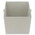 thumbnail image 4 of Juego de 6 cubos de tela Casafield, gris claro - Cestas plegables de 33 cm para estantes y organizadores de cubículos, 4 of 7