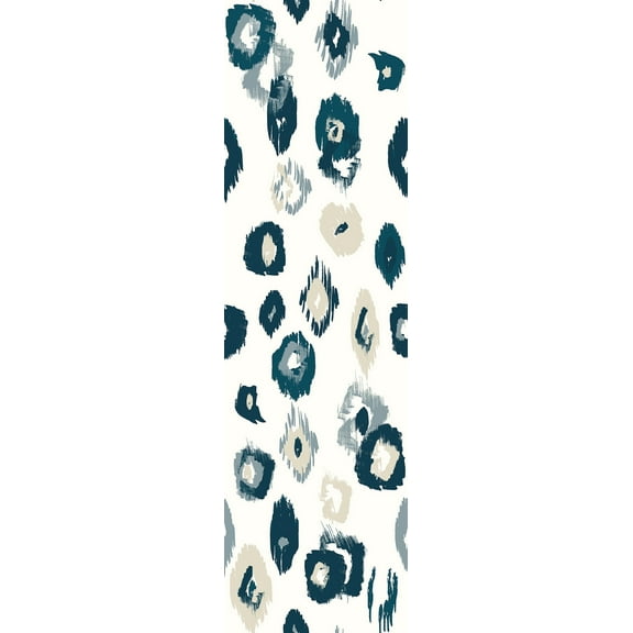 ohpopsi Amara White Animal Ikat Wallpaper