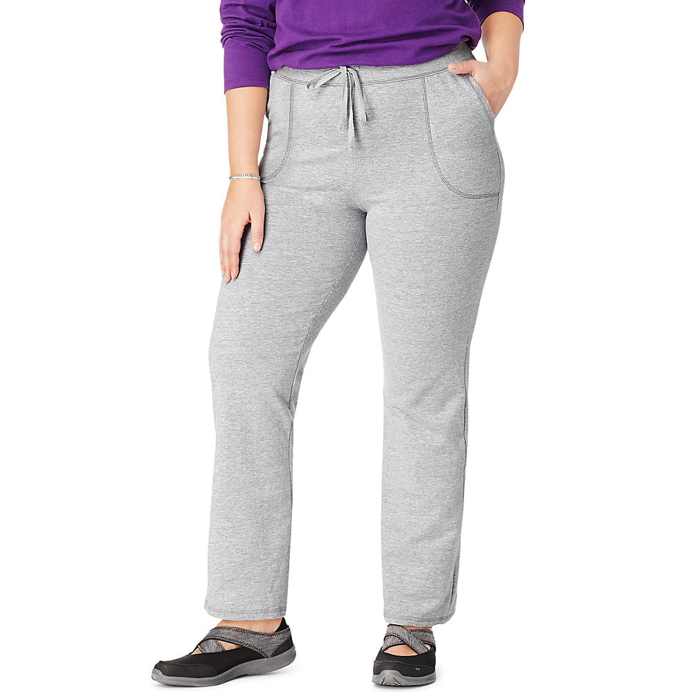Just My Size - Just My Size Womens French Terry Pants, 1X, Light Steel ...