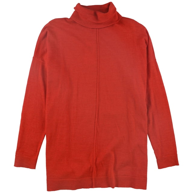 Eileen Fisher suéter con costura central para mujer, naranja, mediano