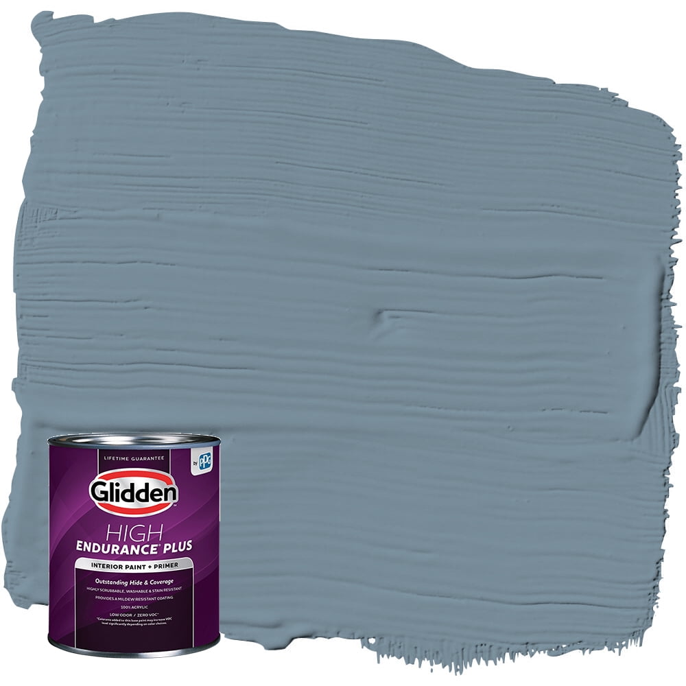 Glidden High Endurance Plus Interior Paint and Primer, Stormy Sky Blue