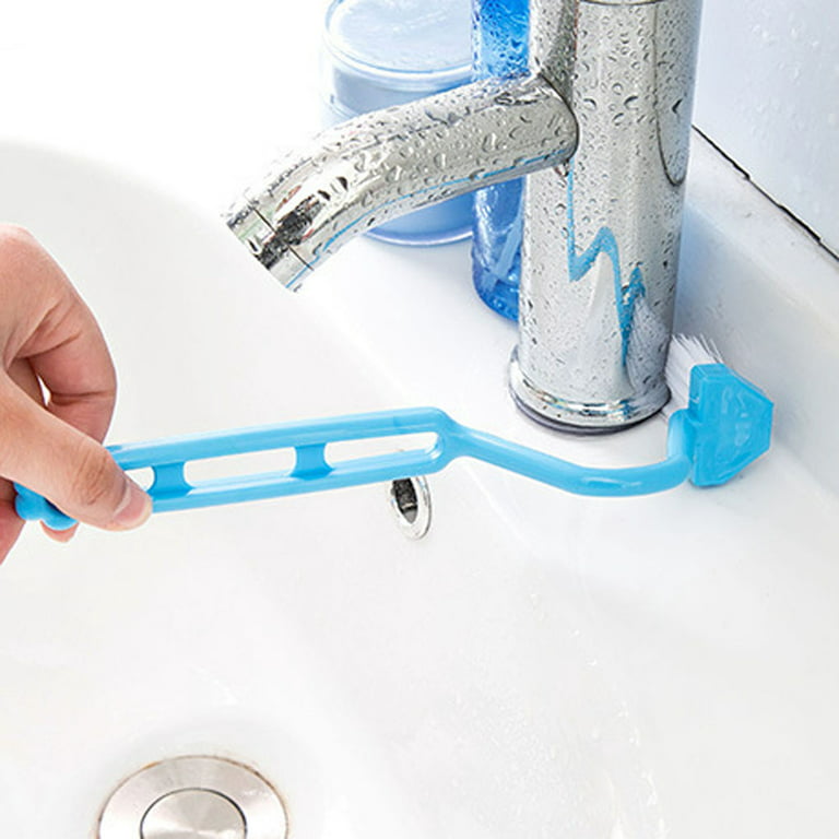 2Pcs S Type Toilet Brush Cleaning Toilets Corner Bending Type Soft Brush  Cleaning Brush 