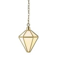 thumbnail image 5 of Evelyn&Zoe 10.25" Blackened Bronze Metal/Glass Pendant, 5 of 5