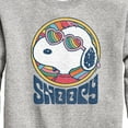 thumbnail image 3 of Peanuts - Groovy Snoopy - Toddler And Youth Crewneck Fleece Sweatshirt, 3 of 6