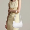 thumbnail image 6 of KXF Women's Leather Crescent Underarm Shoulder Bag Chic Saddle Style Purse, 6 of 8