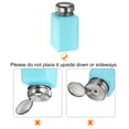 thumbnail image 4 of Uxcell 3pcs Solvent Alcohol Dispensers 180ml(6oz) Push Down Liquid Dispenser Pump with Stainless Steel Lid, Blue, 4 of 6