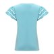 thumbnail image 5 of Moda mujer verano manga corta cuello redondo volantes manga encaje Patchwork camisetas camiseta Tops blusa Fridja  bn6117, 5 of 9
