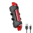 thumbnail image 4 of relayinert USB Bike Tail Light Bicycle Safety Cycling Reminding Rear Lamp Waterproof Taillight Wide Range Accessories Gear Red 5Set, 4 of 5