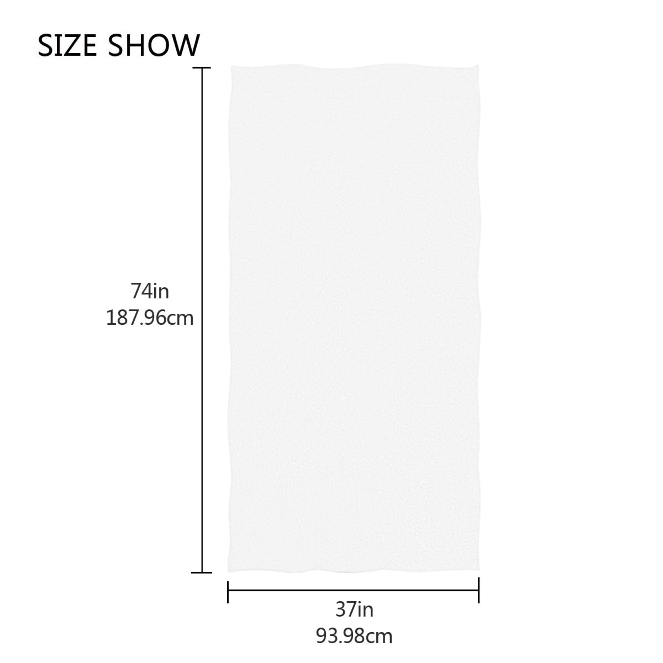 Oversized Beach Towel Extra Large Absorbent Microfiber Bath Towels Soft Quick Drying White 74"x37"