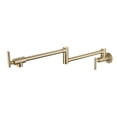 thumbnail image 2 of Cfowner Pot Filler Folding Faucet for Bar, Wall Mount Kitchen Faucet with Double Joint Swing Arm, Gold, 2 of 7