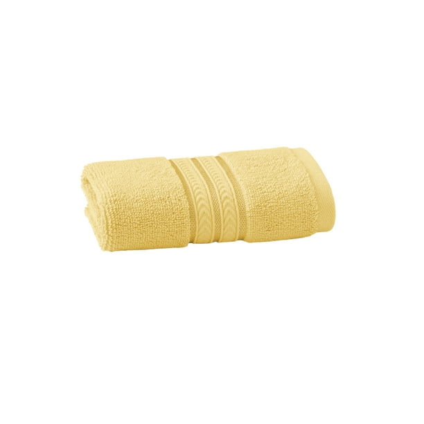 Better Homes and Gardens Thick and Plush Washcloth, Yellow Sundial