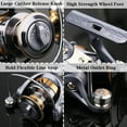 thumbnail image 4 of Spinning Reel, Freshwater and Saltwater Spinning Fishing Reel, 5.2:1 Gear Ratio 2+1 Double Shielded Stainless Steel BB, with Foldable Left/Right Interchangeable Rocker Arm, 4 of 6