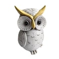 thumbnail image 3 of Estatua de búho decorativa, escultura animal, novedosa figura artística decorativa para hogar, adorno de escritorio para oficina, cafetería, regalo, 3 of 9