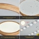 thumbnail image 5 of Plafón LED de madera 18W blanco neutro? Plafón redondo de madera? 30cm para salón, cocina, comedor, pasillo, hogar, oficina, habitación infantil [Clase energética F], 5 of 5
