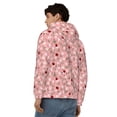 thumbnail image 4 of Honeii Ladybug And Flowers Print Hoodies for Men, Pullover & Full Zip, Breathable Zip up Hoodie, Sweatshirt-X-Large, 4 of 5