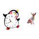 thumbnail image 5 of Reloj de pared,Reloj de pared silencioso y decorativo que no hace tictac,Reloj de pared silencioso de pingüino pequeño Reloj de madera,Figura decorativa,Estatua de perro, 5 of 8
