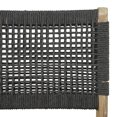 thumbnail image 5 of DecMode 20" x 42" Dark Gray Wood Indoor Outdoor Counter Stool with Woven Seat and Back, 1-Piece, 5 of 10