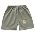 thumbnail image 2 of NAISIBABY Boys Cotton Shorts, Loose Fit Cute Prints Elastic Waist Pull-On Casual Shorts Gray Size 6Months, 2 of 6