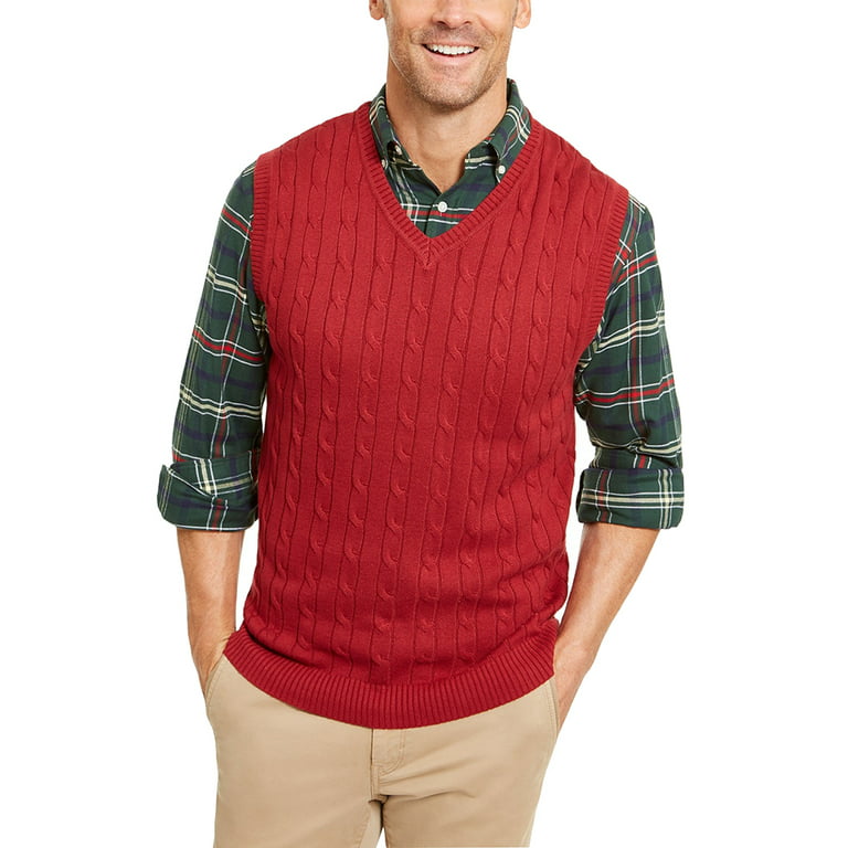 Men\'s Spring And Autumn Fashion Solid Color College Style Uniform  Sleeveless Sweater Vest