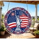 thumbnail image 1 of CaiYueKe Independence Day Acrylic Puzzle Suncatcher DIY Stained Glass Style Sun Catcher Patriotic Theme Window Hanging Home Decor 4th of July Decoration Gift for Puzzle Lovers, 1 of 8