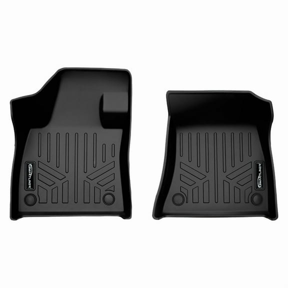 SMARTLINER Custom Fit All Weather 1st Row Black Floor Mat Liner Set Compatible With 2022-2025 Infiniti QX55/2019-2022 QX50
