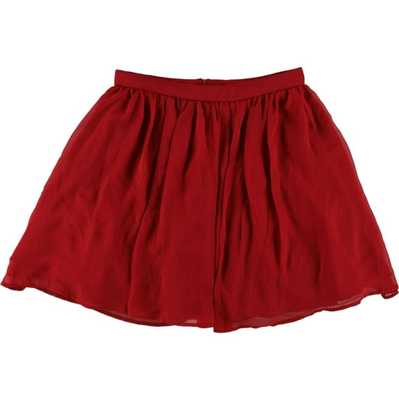 B. DARLIN Womens Mixed Media A-line Skirt, Red, Juniors, 3/4