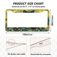 thumbnail image 7 of Aluminum License Plate Frame 2 Pack Car Exterior Accessory Car Tag Holder for Front Rear Plates Cars Decor Cats in Sunflowers Garden, 7 of 7